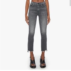 MOTHER Women's Charcoal Ankle Jeans
